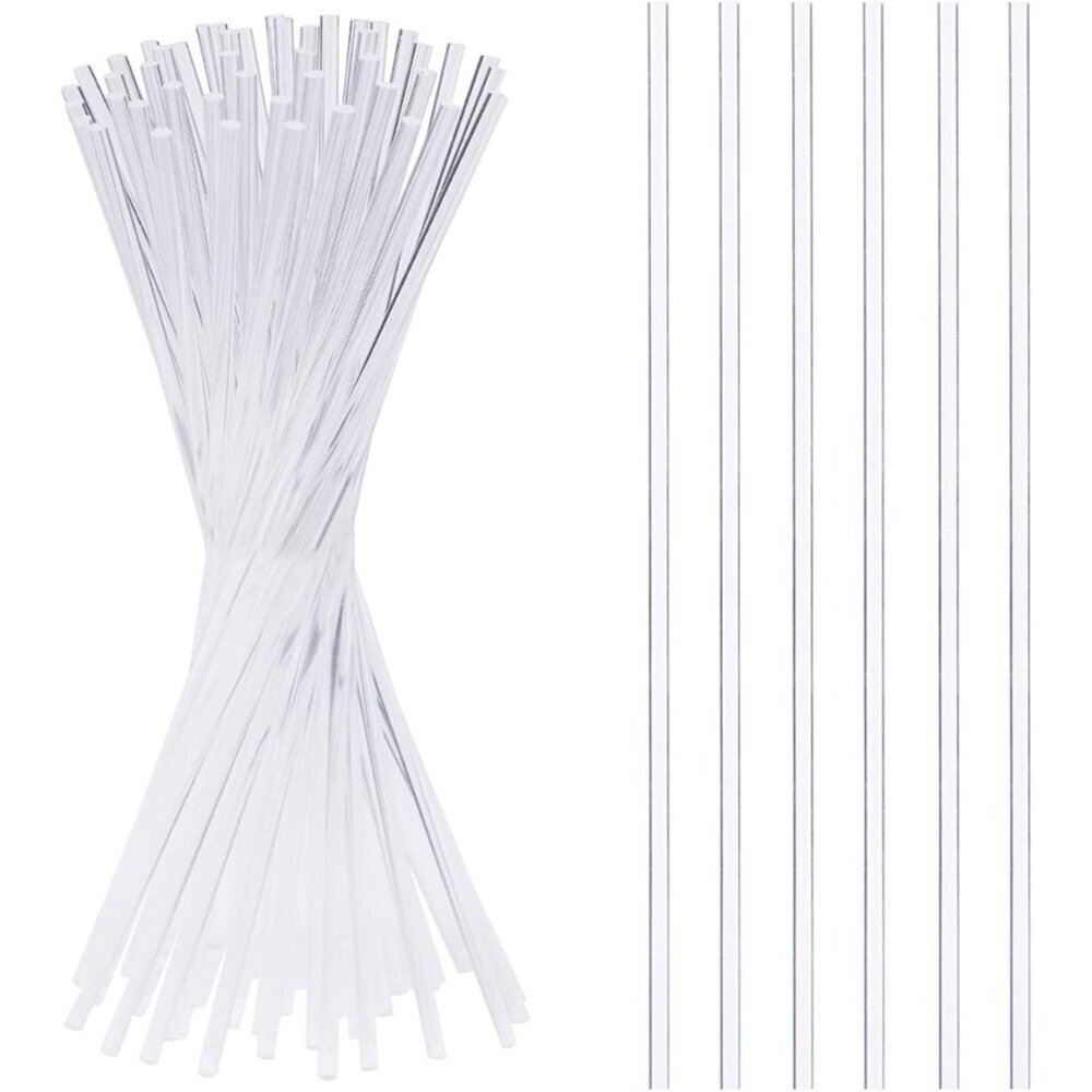 Clear Acrylic Lollipop Sticks 50 Pack 8 Inch Cake Pops